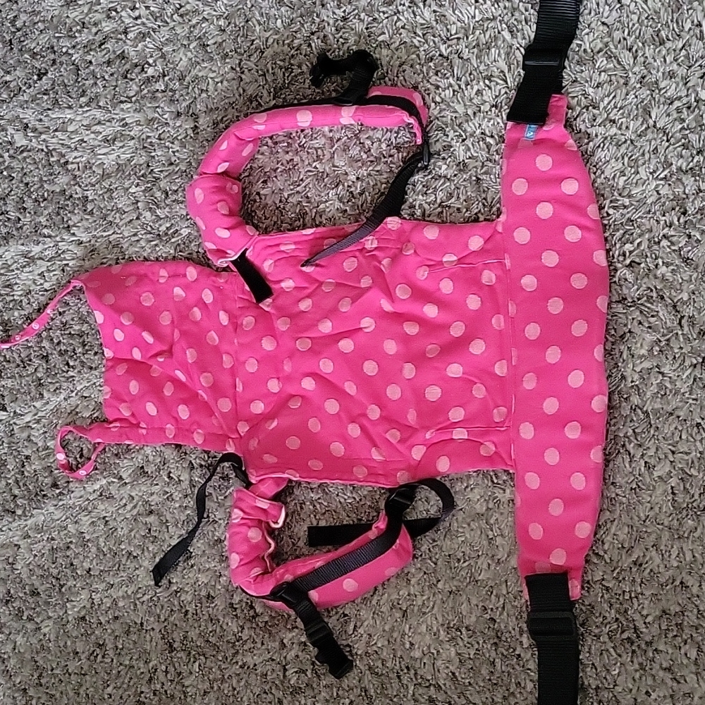 Hot Pink polka dot wrap conversion SSC converted by bambinodolce